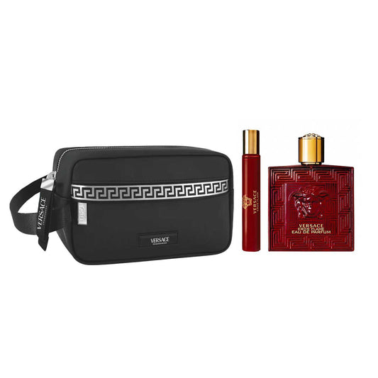 Versace Eros Flame Bolsa Estuche 3 Piezas