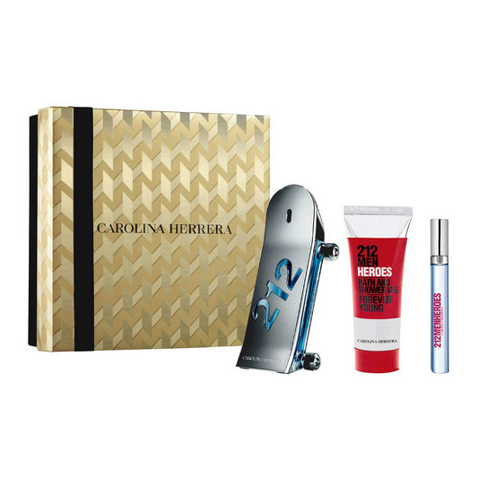 212 Heroes Estuche 3 Piezas EDT 90ml + Bath & Shower Gel 100ml + Miniatura 10ml