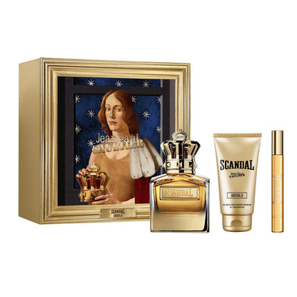 Scandal Absolu Set 3 Piezas Hombre EDP 100ml + Gel de Ducha 75ml + Miniatura 10ml